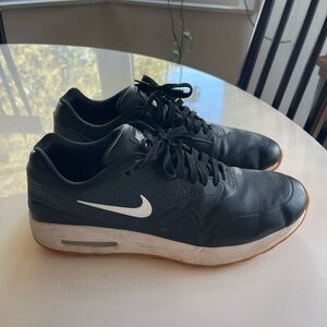 Nike Air Max 1 Golf Shoes Black - 9.5